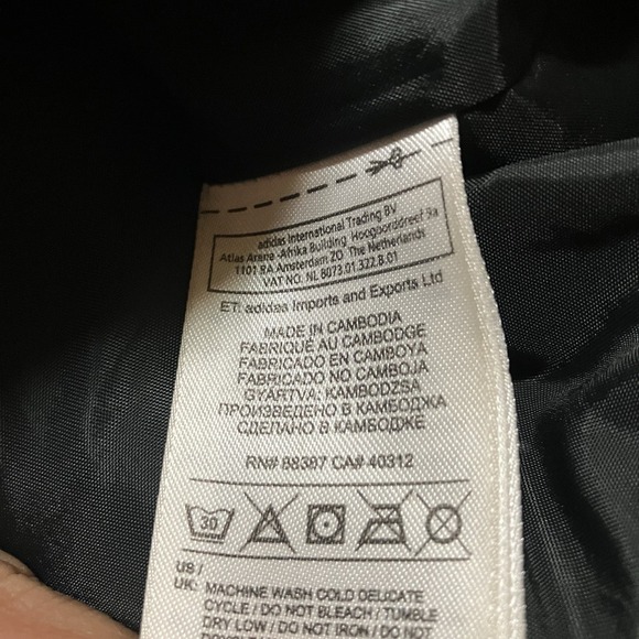 Adidas Puffer Vest Mens Size Medium Full Zip Pockets Performance Outdoor Classic - Picture 5 of 6